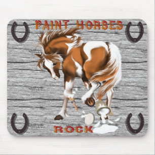 Paint Horses Rock mousepad Muismat