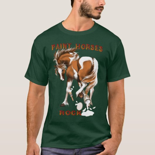 *Paint Horses Rock T-shirt (Voorkant)