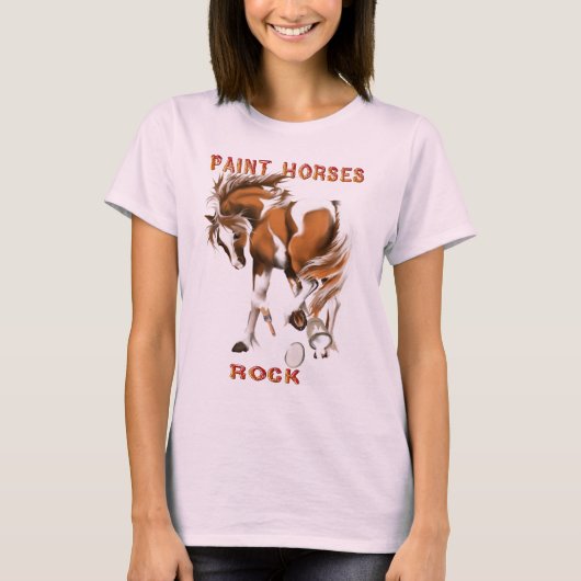 *Paint Horses Rock T-shirt (Voorkant)