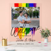Paint LGBTQ foto Bruiloft Welkom Acryl Bord (Huwelijk)
