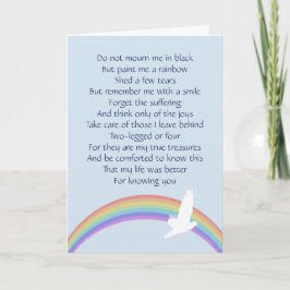 Paint Me a Rainbow — Final Goodbye Kaart