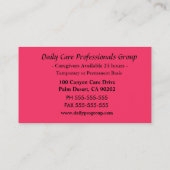 Paint Me Autumn Caregiver Professional Visitekaartje (Achterkant)