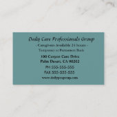 Paint Me Gavine Caregiver Professional Visitekaartje (Achterkant)