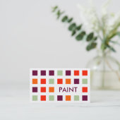 PAINT (modderkwadraten) Visitekaartje (Staand voorkant)