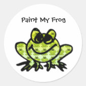 Paint My Frog Sticker - Gepersonaliseerd (Voorkant)