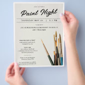 Paint Night Fundraiser Flyer (Hand)