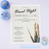 Paint Night Fundraiser Flyer (Enkel)