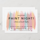 Paint Night Vrijgezellenfeest Kaart (Voorkant / Achterkant)
