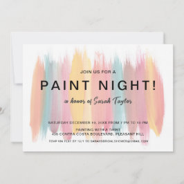 Paint Night Vrijgezellenfeest Kaart