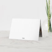 Paint paard loopt door het water kaart (Achterkant)