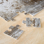 Paint paard loopt door het water legpuzzel (Zijkant)