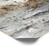 Paint paard loopt door het water perfect poster (Hoek)