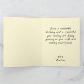 Paint Palette - Aangepaste verjaardag Kaart (Binnen)