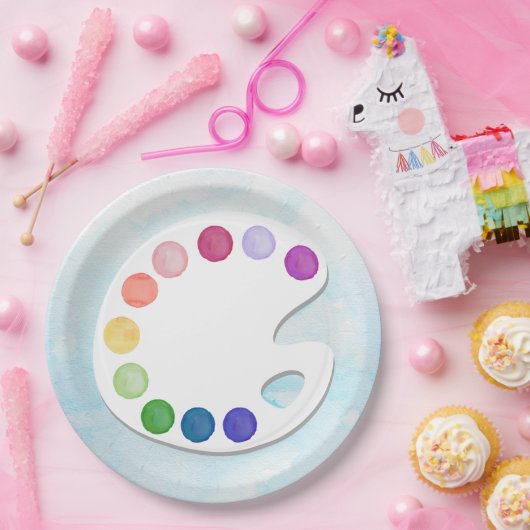 Paint Palette Art Party Bord (Feest)