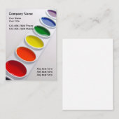 Paint Palette Theme Artist Visitekaartje (Voorkant / Achterkant)