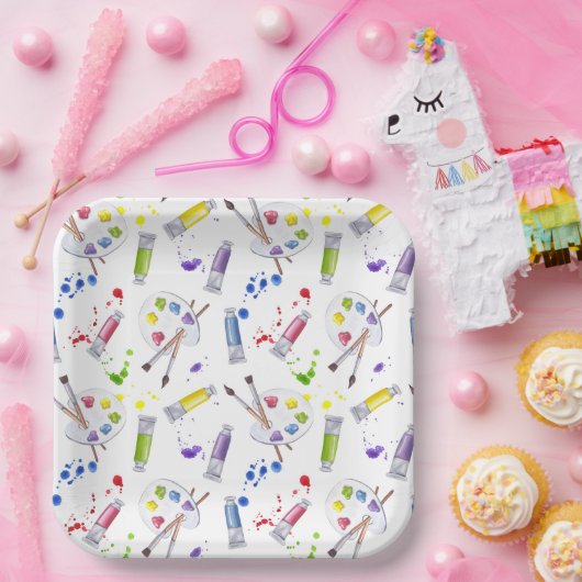 Paint Party Artist Papieren Bordje (Feest)