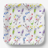 Paint Party Artist Papieren Bordje (Voorkant)