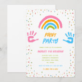 Paint Party Elk tijdperk Kind schilderij kunst ver Kaart (Voorkant / Achterkant)