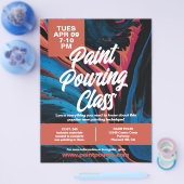 Paint Pour Class Flyer (Enkel)