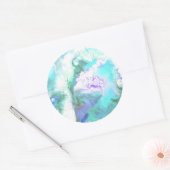 "Paint Pour" Ronde Sticker (Envelop)