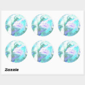 "Paint Pour" Ronde Sticker (Vel)