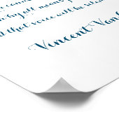 Paint Quote van Vincent Van Gogh, Poster (Hoek)