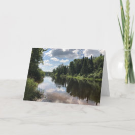Paint River Michigan Blank Greeting Card Kaart