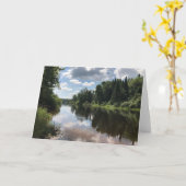 Paint River Michigan Blank Greeting Card Kaart (Gele Bloem)