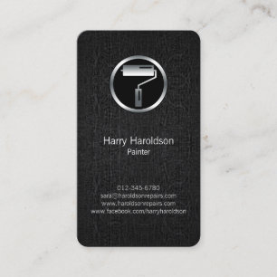 Paint Roller Brush Grunge Painter Visitekaartje