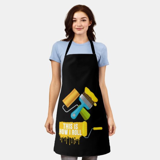 Paint Roller & Brush This How I Roll Schort (Gedragen)