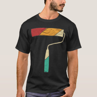 Paint Roller Retro Craftsman Motif T-shirt