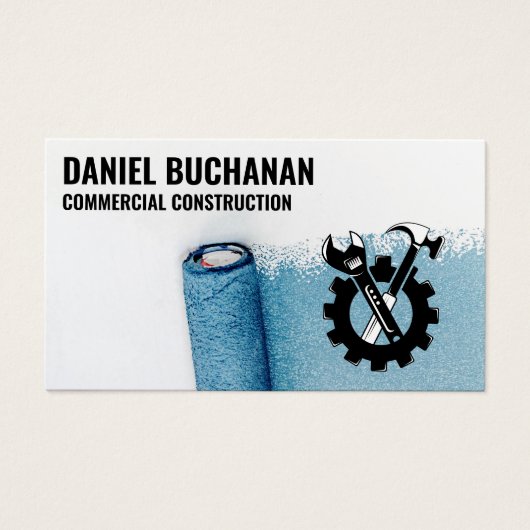 Paint Rollers Logo | Blue Collar Tools Visitekaartje (Voorkant)