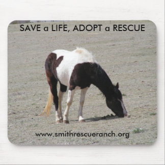 PAINT~SAVE a LIFE, NEEM EEN RESCUE Mousepad AAN Muismat