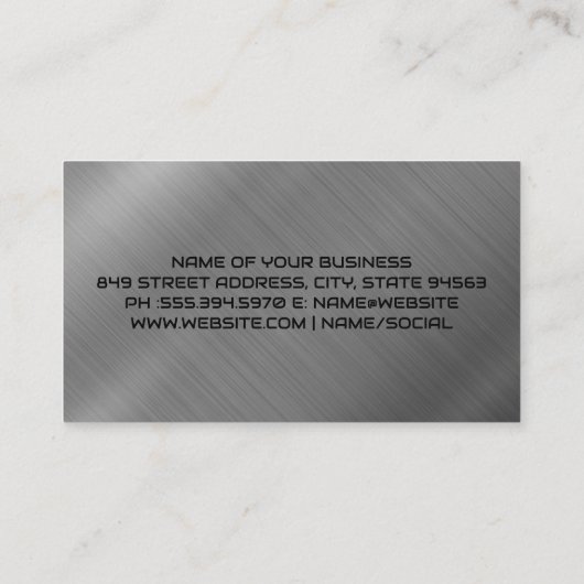 Paint Shop | Logo voor autoverf Visitekaartje (Achterkant)