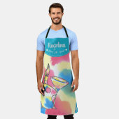 Paint Sip Herhaal monogram bachelorette Art Party Schort (Gedragen)