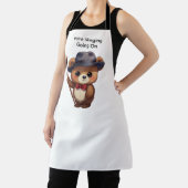 Paint Slinging Going On Cute Teddy Bear Artist Schort (Insitu)