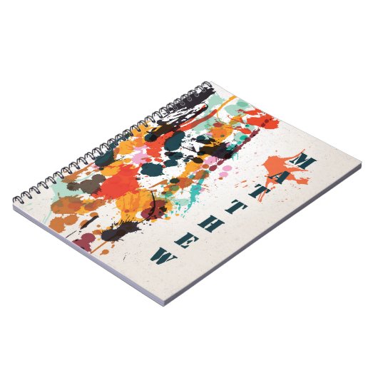 Paint Spatters Notitieboek (Linkerzijde)