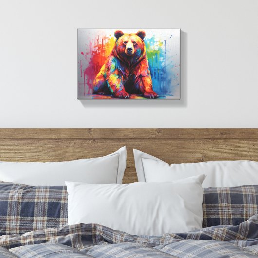 Paint Splash Beer Canvas Afdruk (Insitu (Slaapkamer))