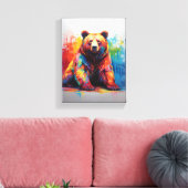 Paint Splash Beer Canvas Afdruk (Insitu (Woonkamer))