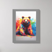 Paint Splash Beer Canvas Afdruk (Voorkant)