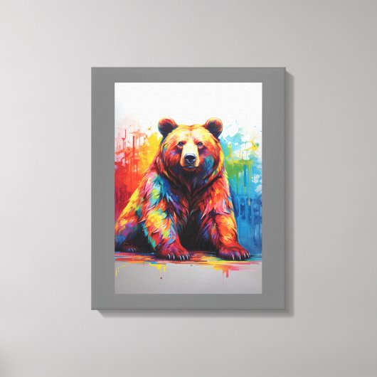 Paint Splash Beer Canvas Afdruk (Voorkant)