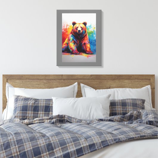 Paint Splash Beer Canvas Afdruk (Insitu (Slaapkamer))