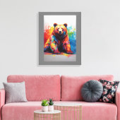Paint Splash Beer Canvas Afdruk (Insitu (Woonkamer))