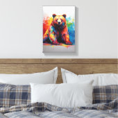 Paint Splash Beer Canvas Afdruk (Insitu (Slaapkamer))