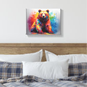 Paint Splash Beer Canvas Afdruk (Insitu (Slaapkamer))