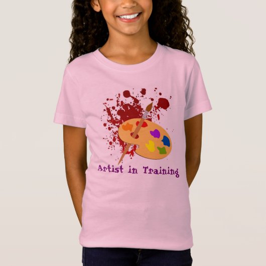 Paint Splash Girls T-Shirt (Voorkant)