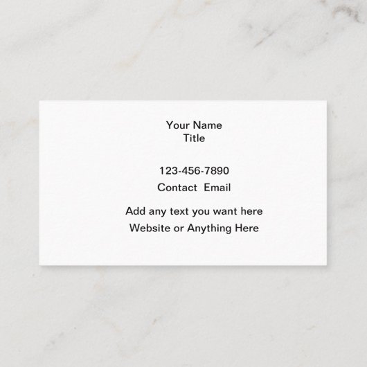 Paint Splash House Painter Visitekaartje (Achterkant)