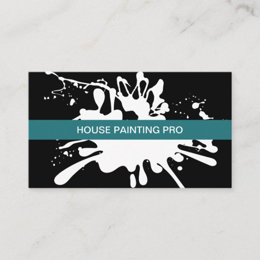 Paint Splash House Painter Visitekaartje (Voorkant)