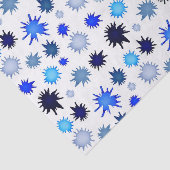 Paint Splash in Blue Pattern Tissuepapier (Detail)