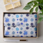 Paint Splash in Blue Pattern Tissuepapier (Geschenk)